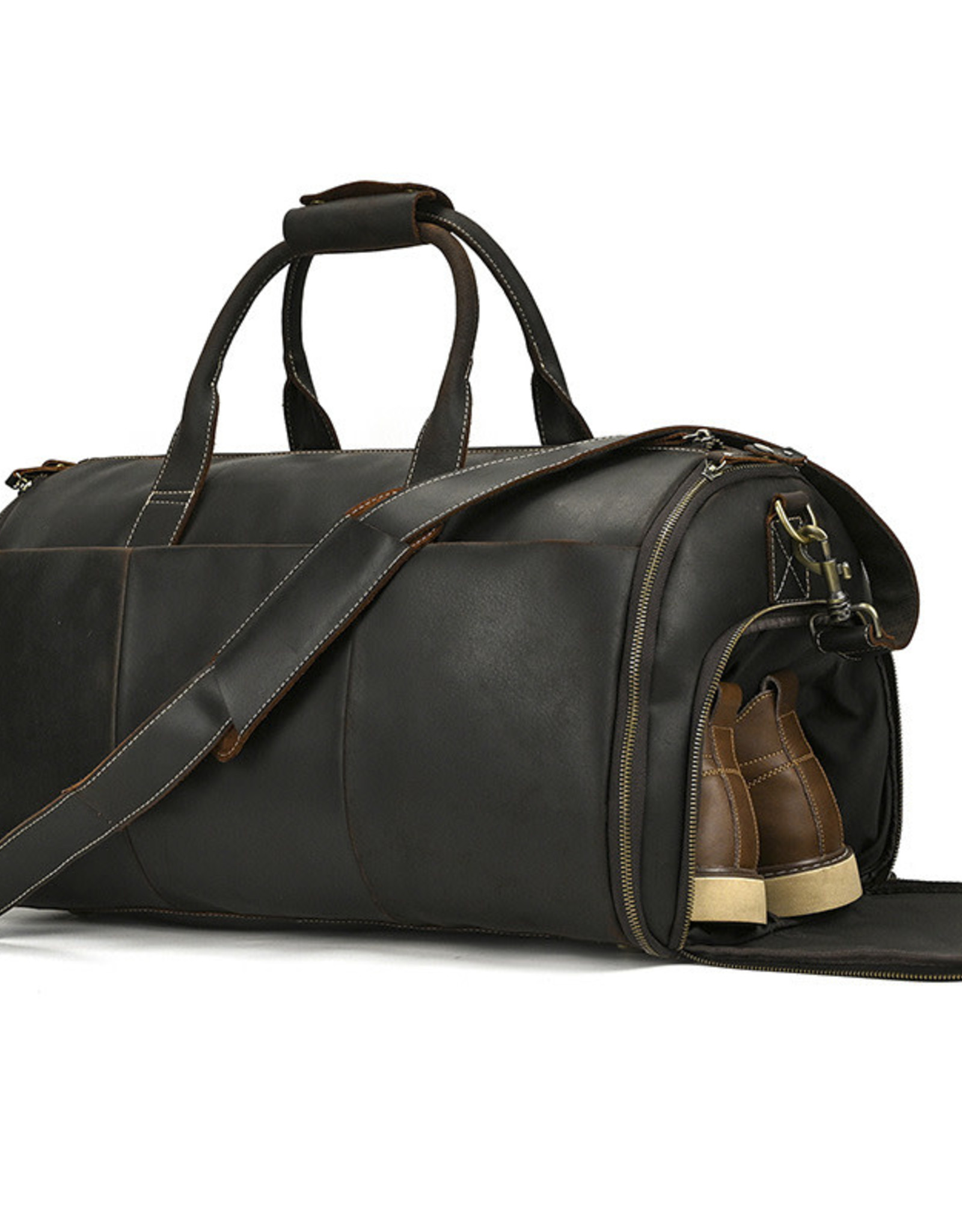 Carson Travel Luggage Bag Genuine Leather - Zuha Trend