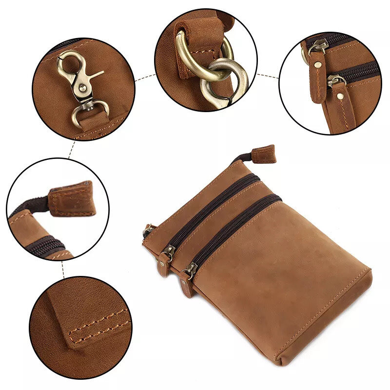 Malachi Shoulder Strap waist Bag Genuine Leather