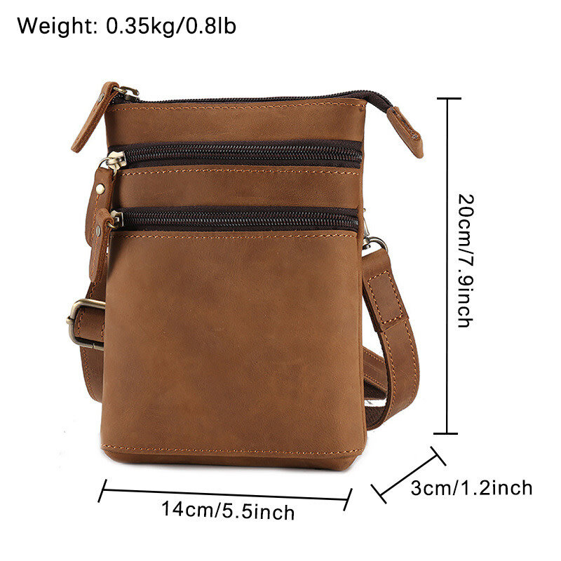 Malachi Shoulder Strap waist Bag Genuine Leather