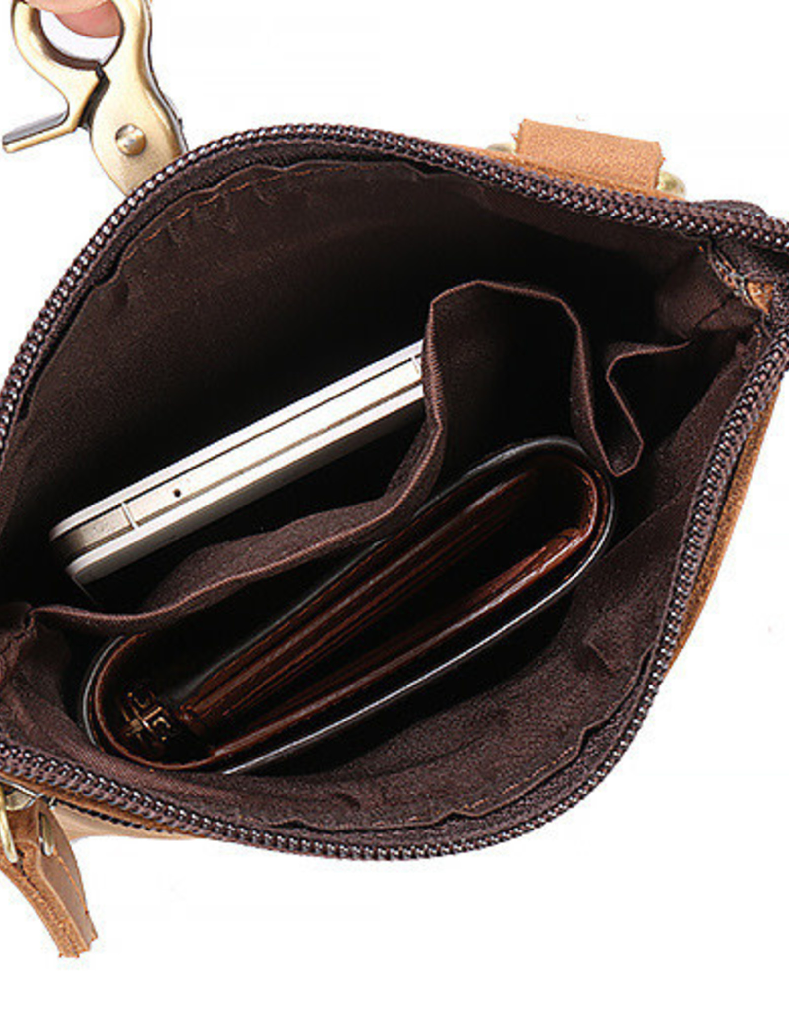 Kevin Shoulder Strap waist Bag Genuine Leather