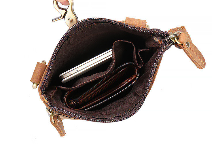 Kevin Shoulder Strap waist Bag Genuine Leather