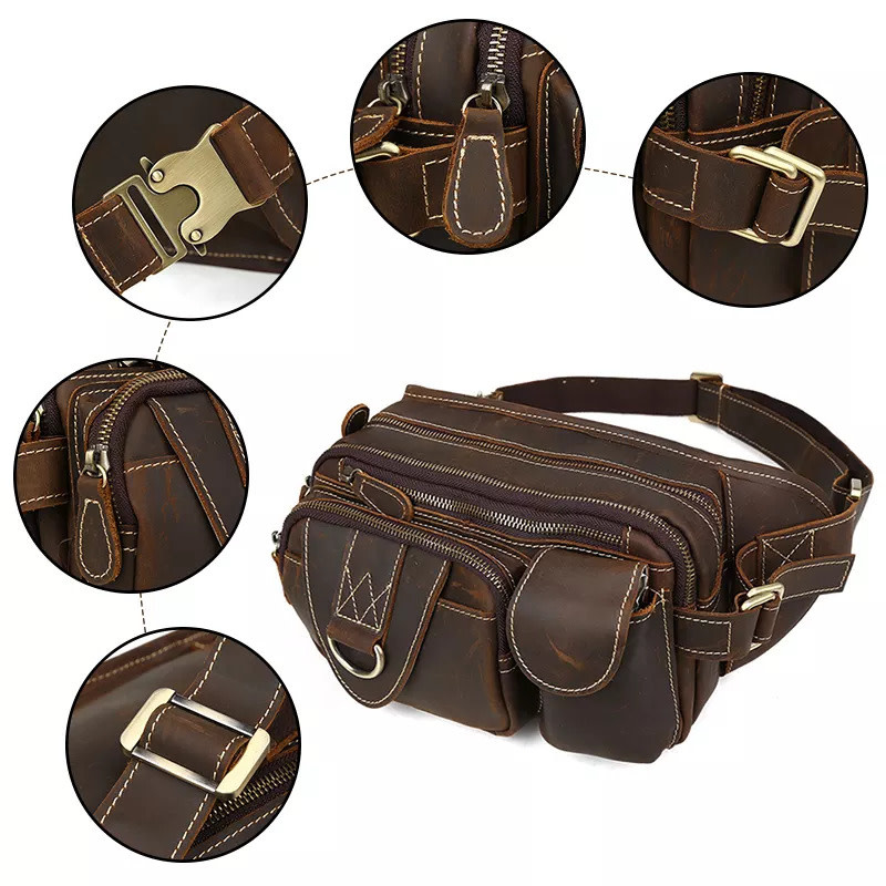 Thiago Waist Bag Genuine Leather