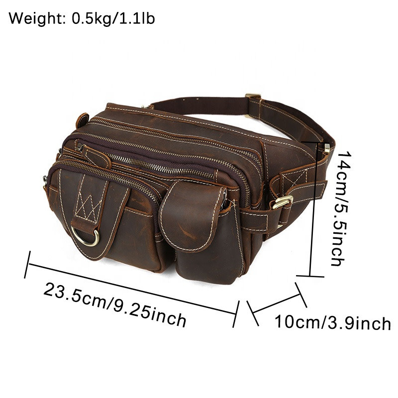 Thiago Waist Bag Genuine Leather