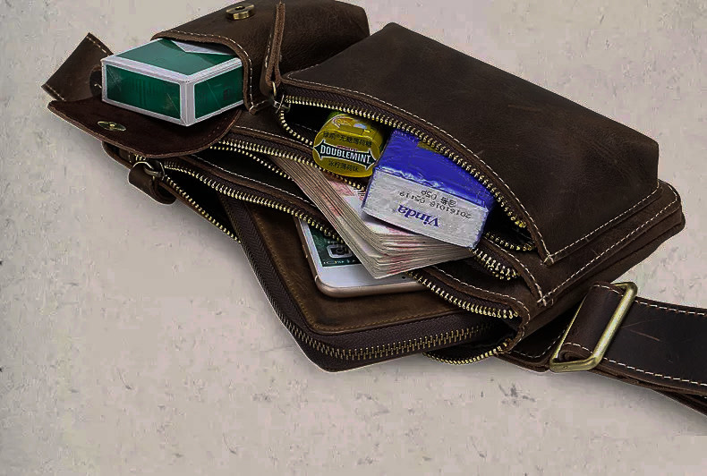 Brandon Chest Strap Bag Genuine Leather