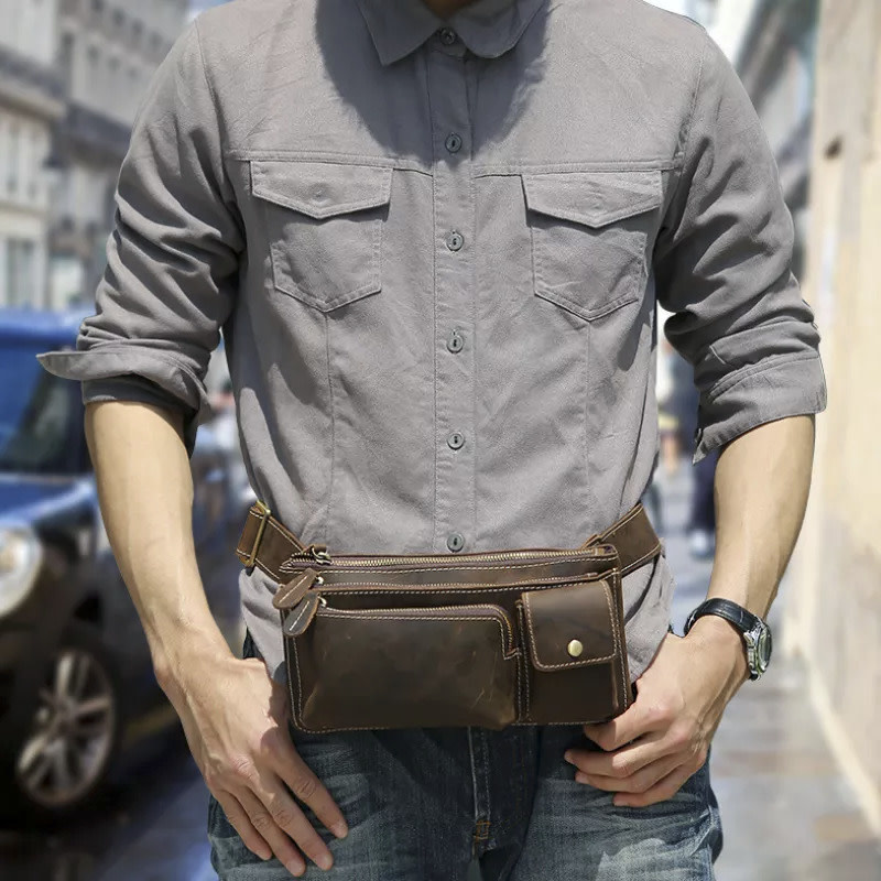 Brandon Chest Strap Bag Genuine Leather