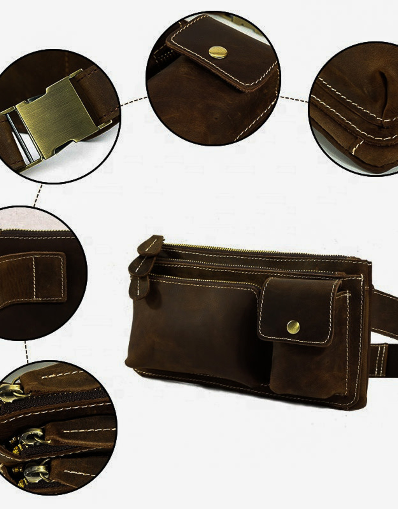 Brandon Chest Strap Bag Genuine Leather