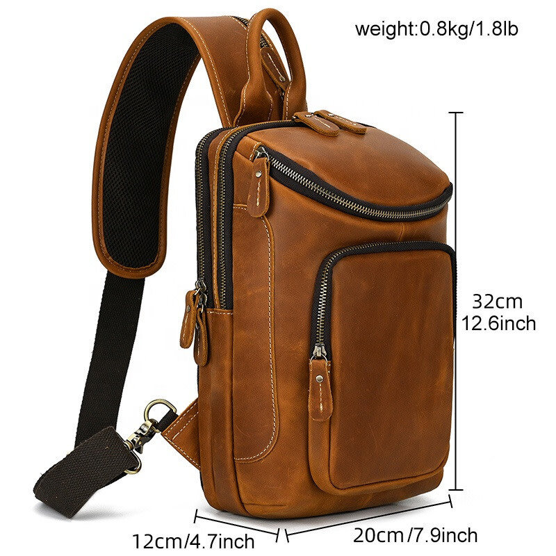 Justin Chest Bag Genuine Leather