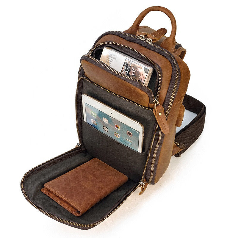 King Chest Bag Genuine Leather