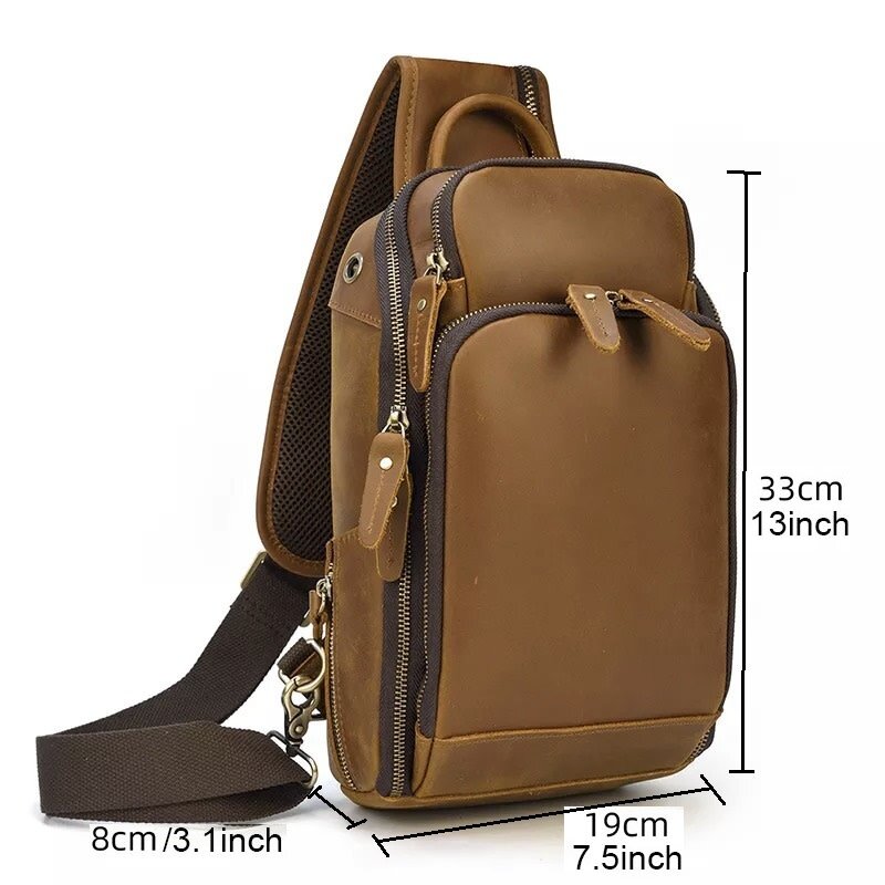 King Chest Bag Genuine Leather