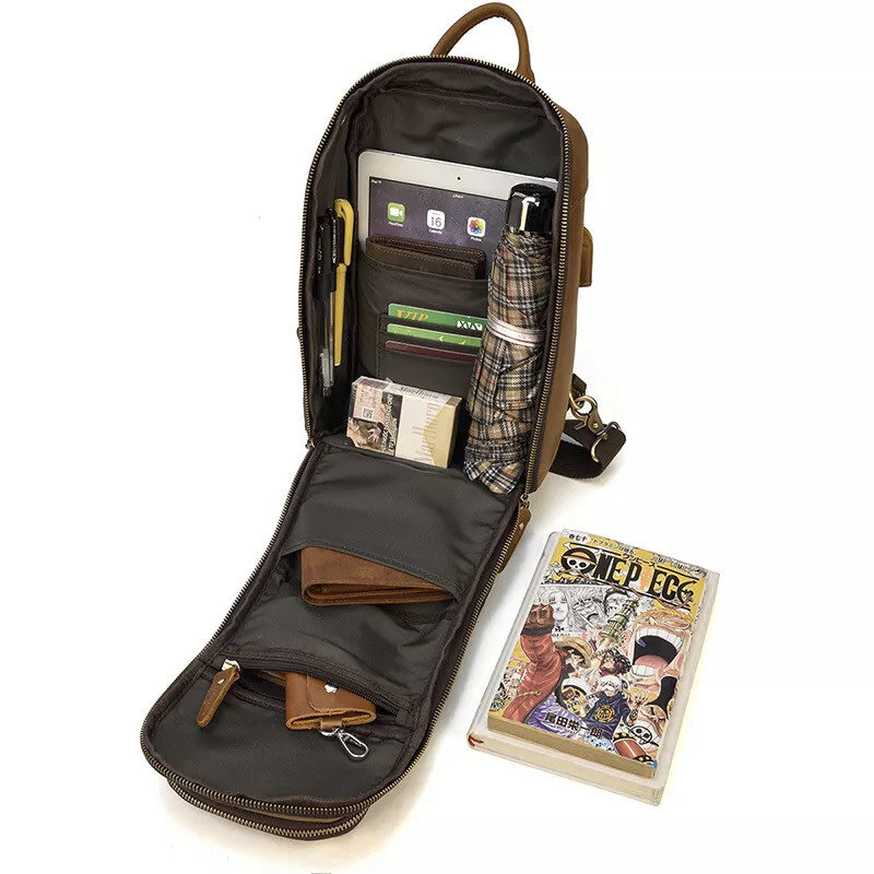 King Chest Bag Genuine Leather