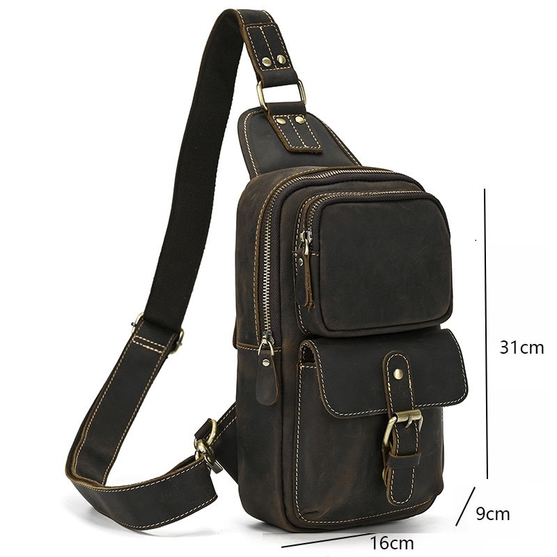 Matteo Chest Bag Genuine Leather