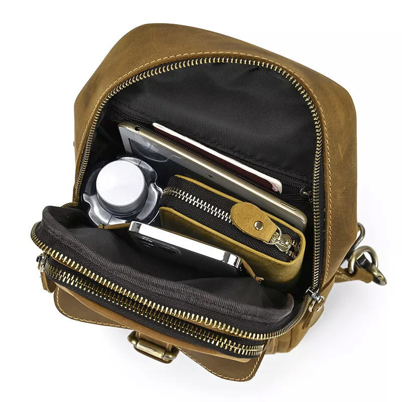 Theo Chest Bag Genuine Leather