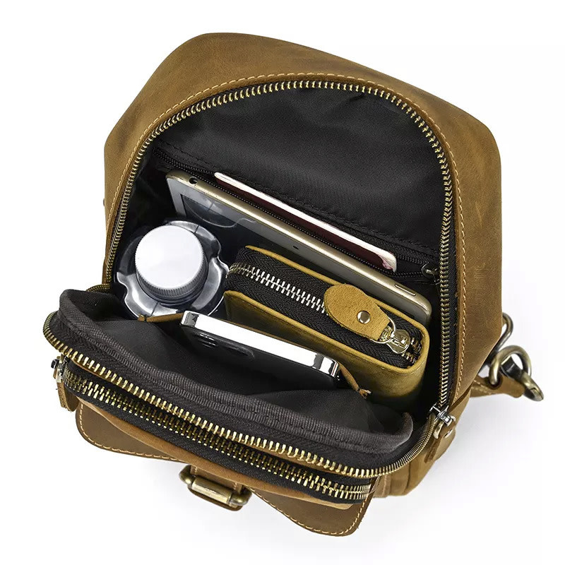 Theo Chest Bag Genuine Leather