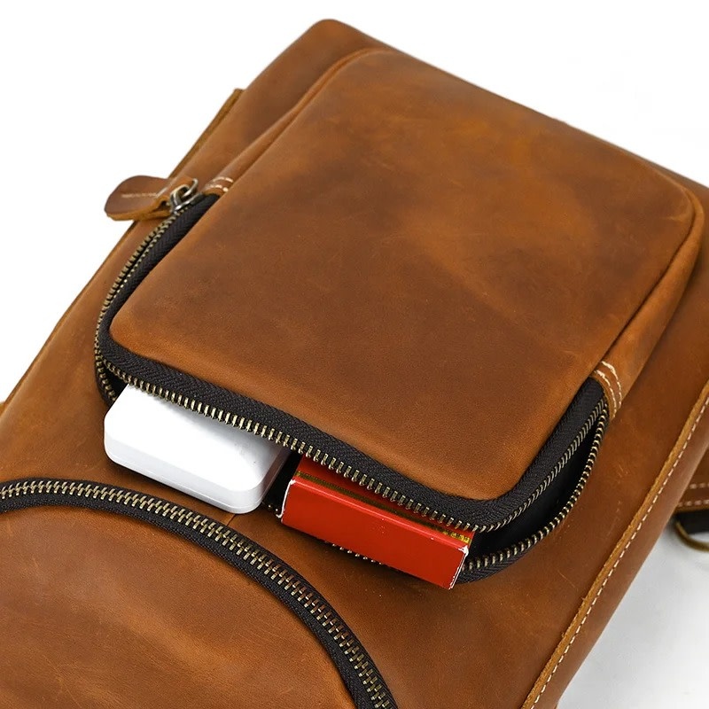Justin Chest Bag Genuine Leather