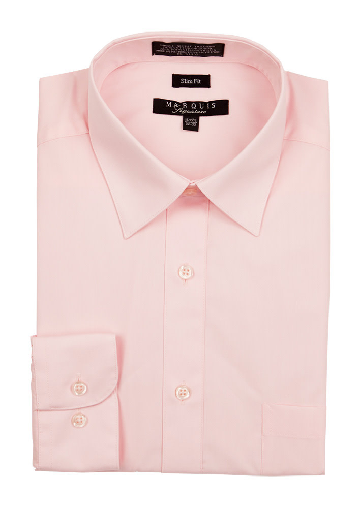 Marquis Dress Shirt MarQuis 009sl Slim Fit  Pink