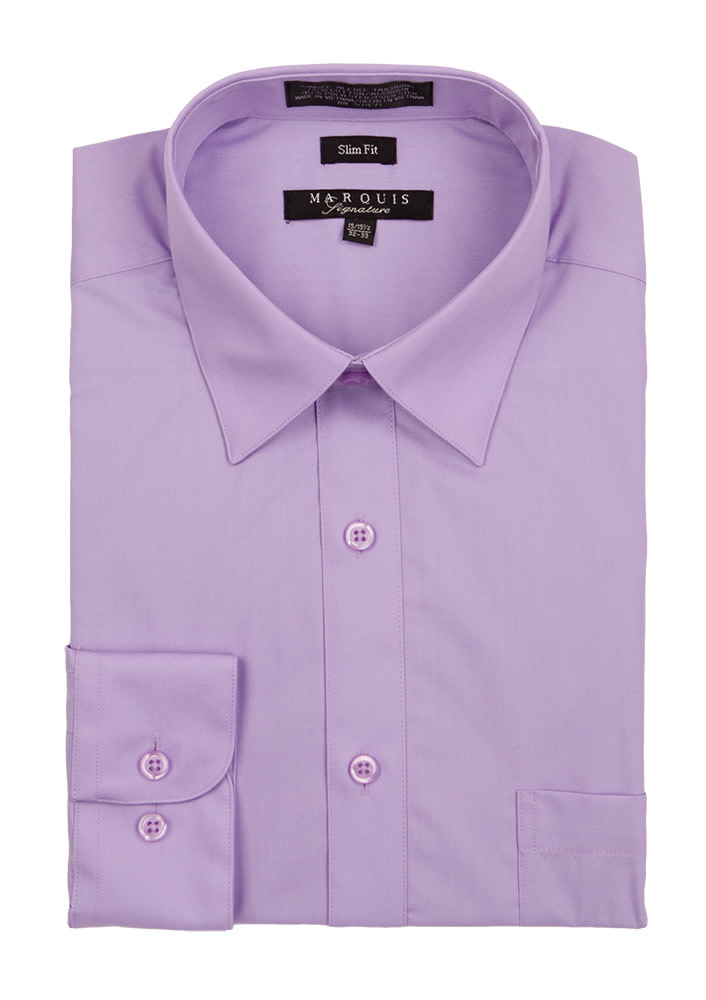 Marquis Dress Shirt MarQuis 009sl Slim Fit Violet