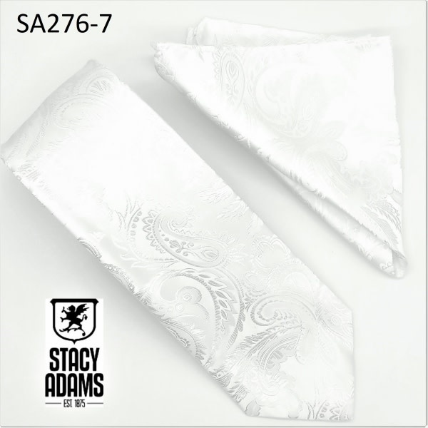 Stacy Adams Tie Stacy Adams Reg Paz sa276-7 White