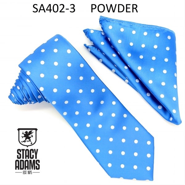 Stacy Adams Tie Stacy Adams Reg PolkaDot sa402-3 Powder