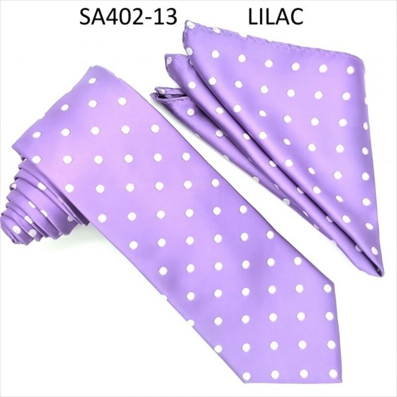 Stacy Adams Tie Stacy Adams Reg PolkaDot sa402-13 Lilac