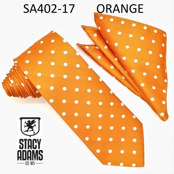 Stacy Adams Tie Stacy Adams Reg PolkaDot sa402-17 Orange