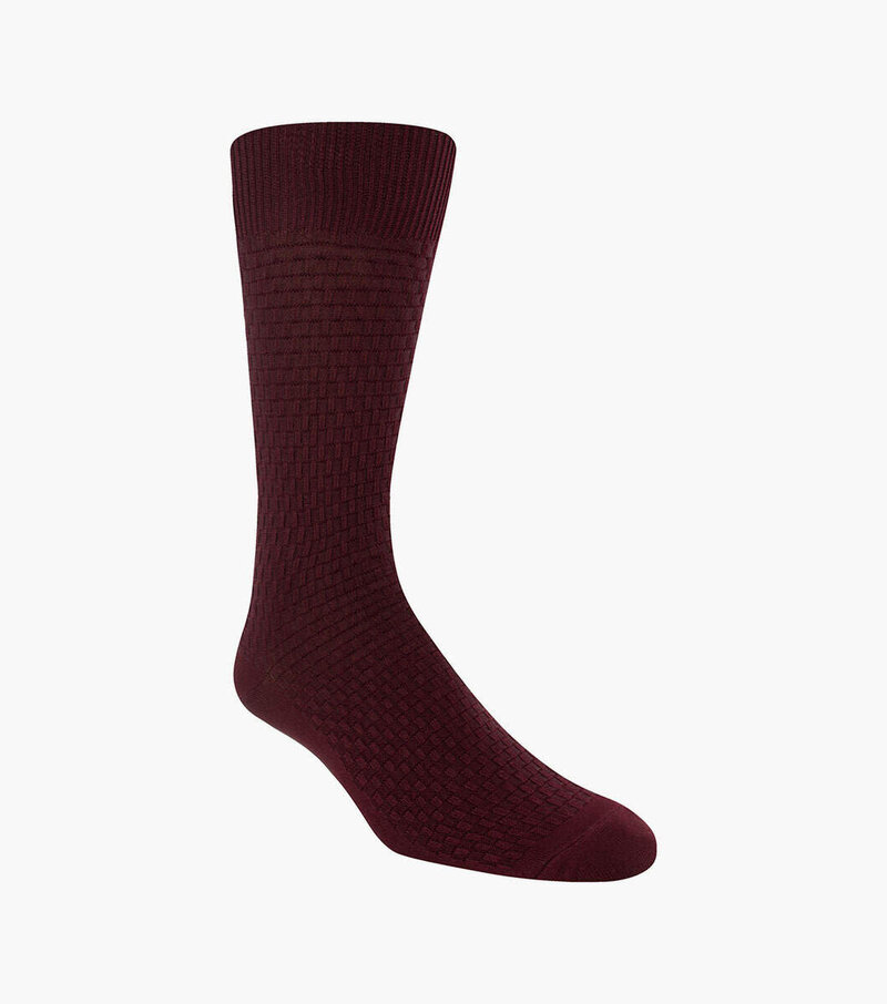 Stacy Adams Socks Stacy Adams Pique Gemstone gem102 Burgundy-5