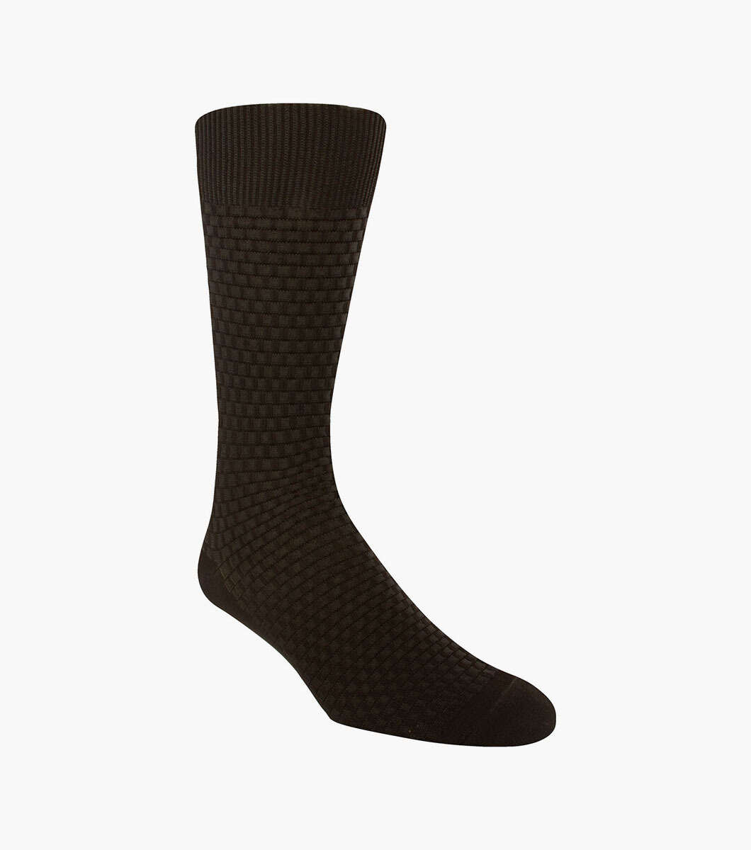Stacy Adams Socks Stacy Adams Pique Gemstone gem102 Brown-13