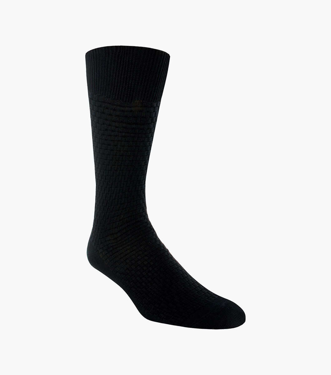 Stacy Adams Socks Stacy Adams Pique Gemstone gem102 Black-1