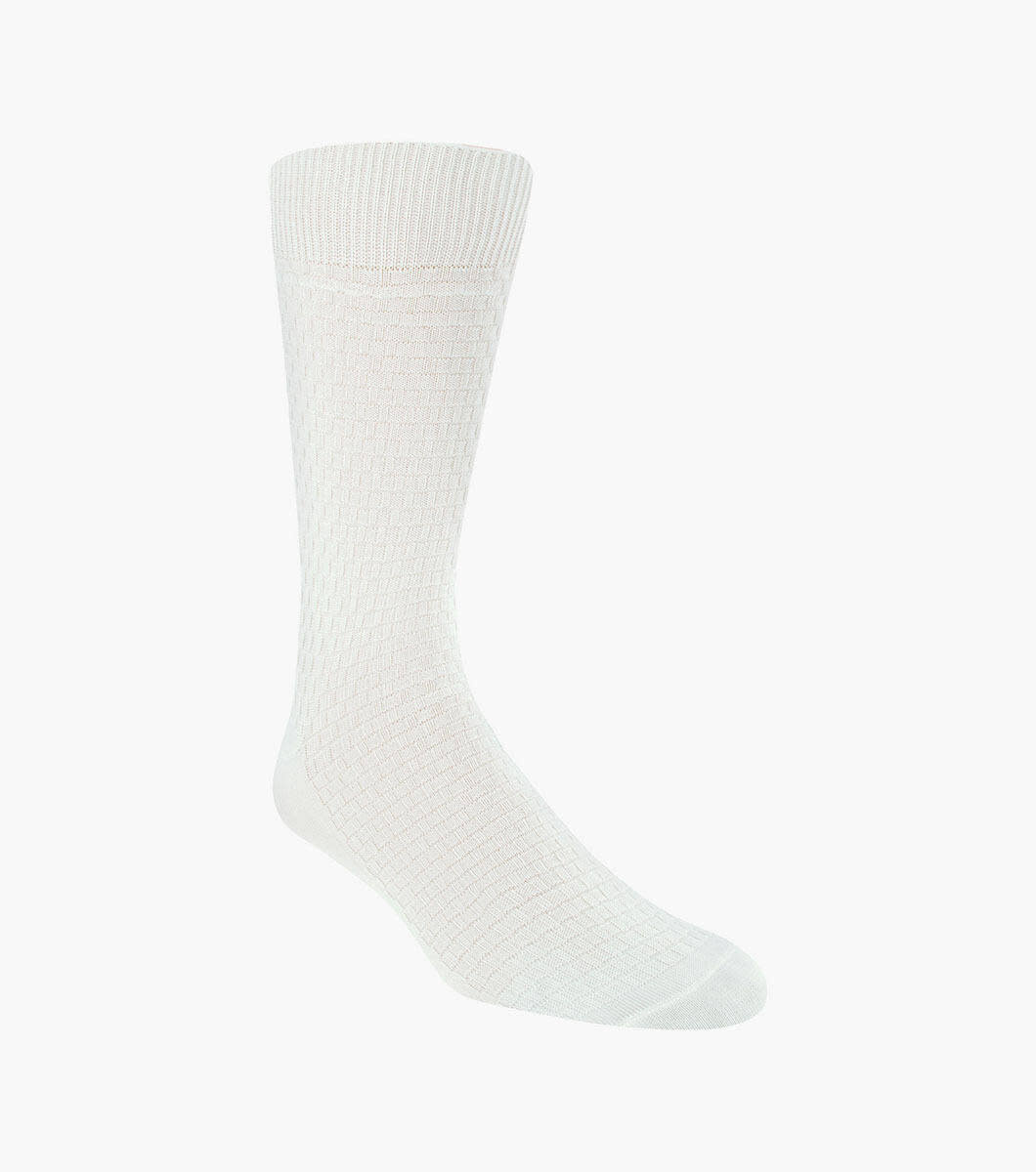 Stacy Adams Socks Stacy Adams Pique Gemstone gem102  White-9
