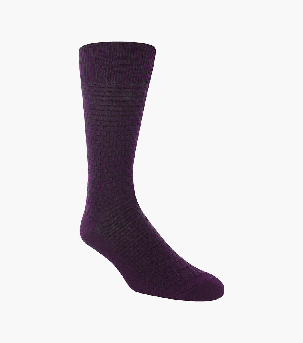 Stacy Adams Socks Stacy Adams Pique Gemstone gem102  plum-Purple-18