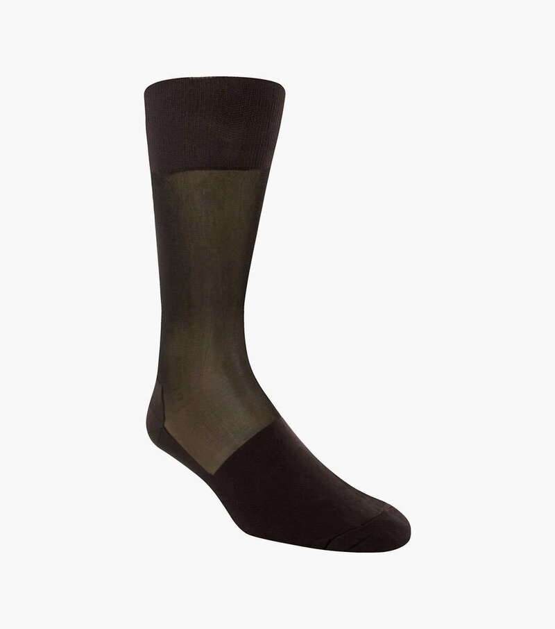 Stacy Adams Socks Stacy Adams Sheer Silk shr201 F Brown-10