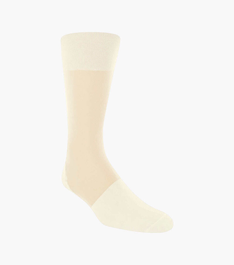 Stacy Adams Socks Stacy Adams Sheer Silk shr201 Ecru-6