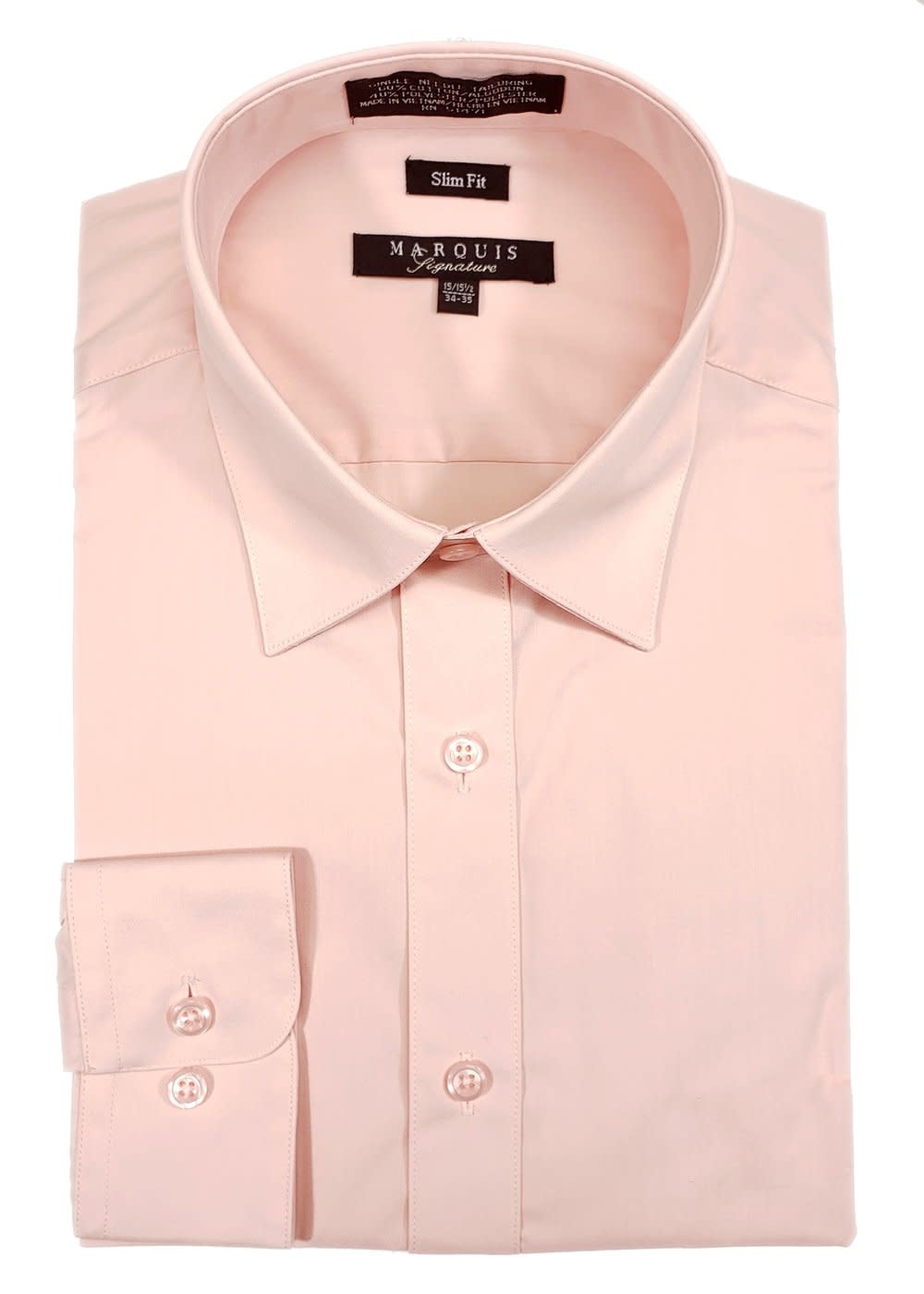 Marquis Dress Shirt MarQuis 009sl Slim Fit  Blush Pink