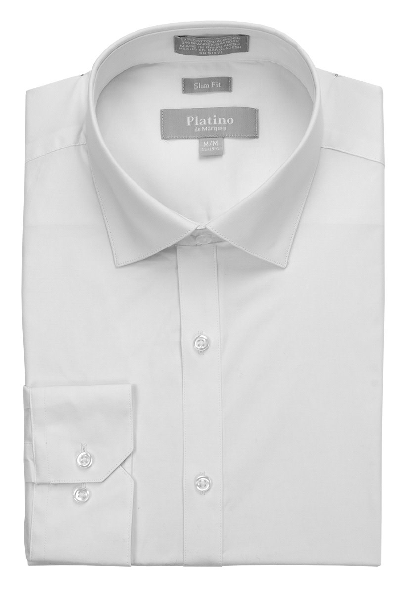 Marquis Dress Shirt Slim Fit 973sl Spandex White