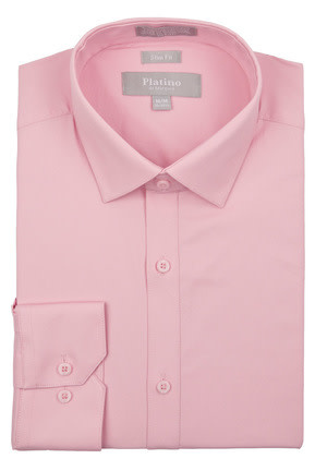 Marquis Dress Shirt Slim Fit 973sl Spandex Pink