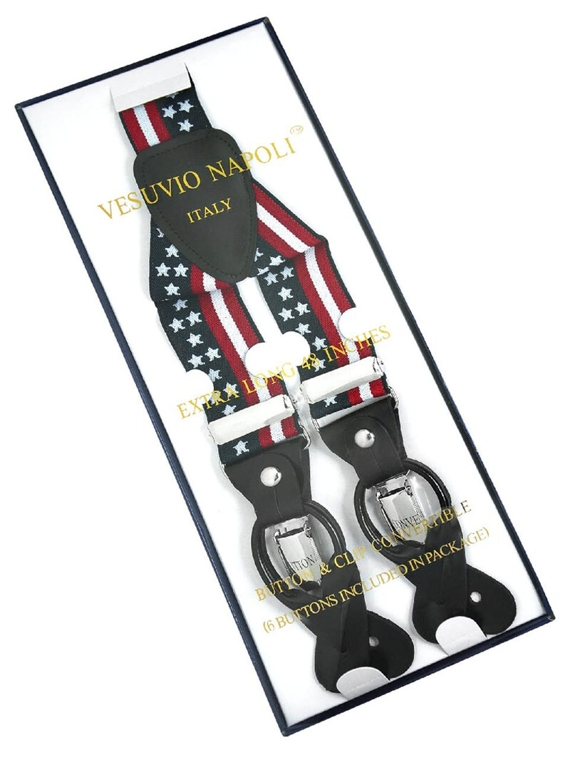 Vesuvio Napoli Suspenders 1.35" Design