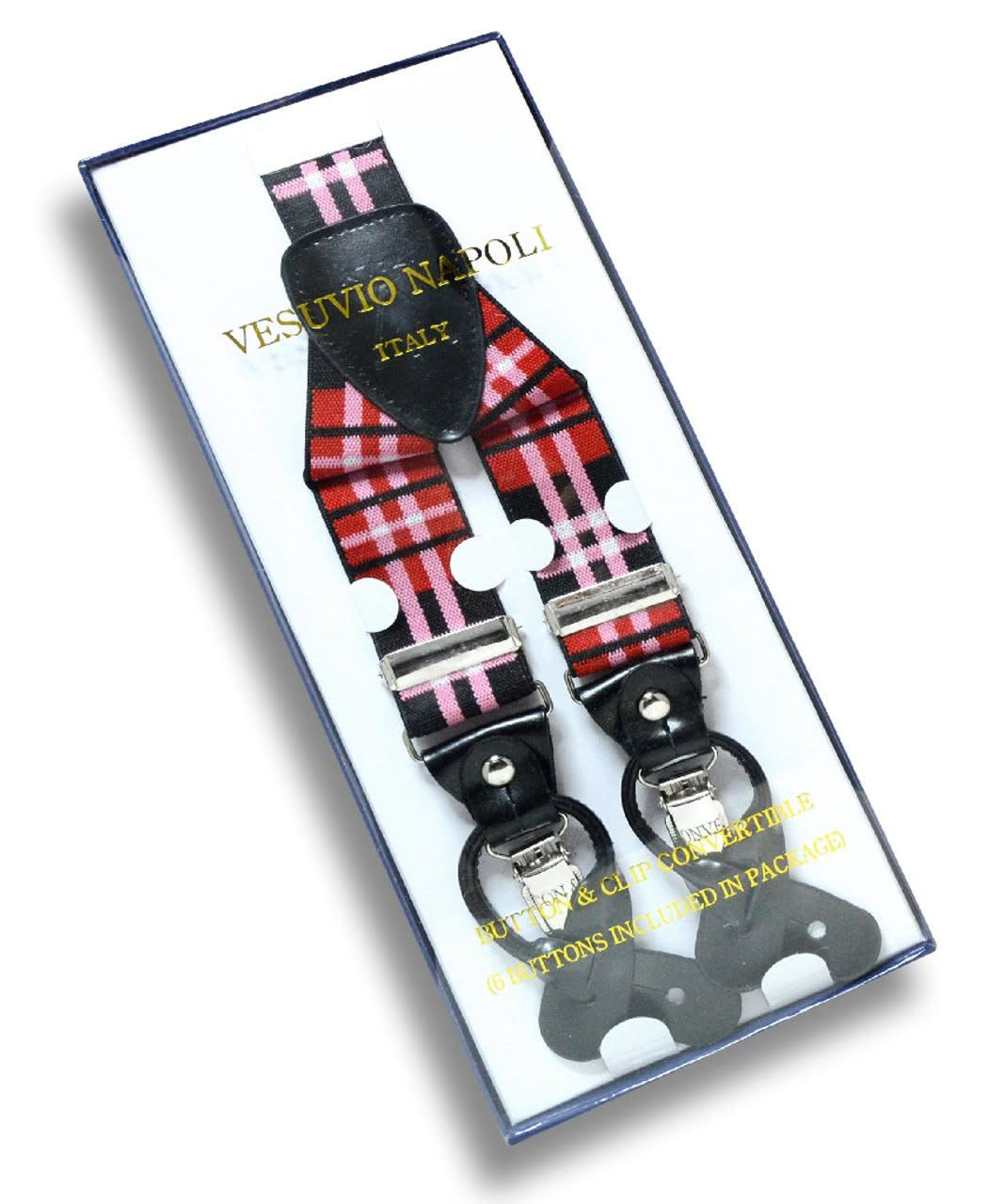 Vesuvio Napoli Suspenders 1.35" Design