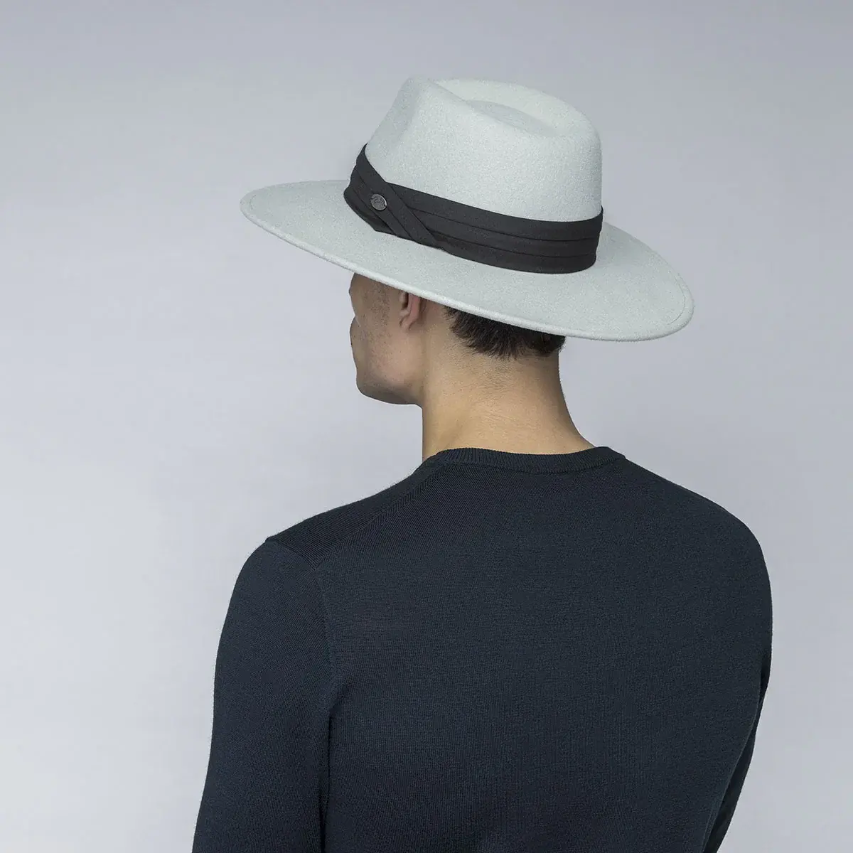 Bailey 1922 Hat Bailey Thaler Black 3" Flat Brim