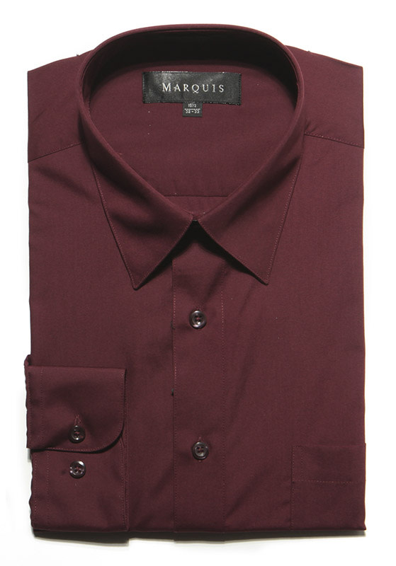 Marquis Dress Shirt MarQuis 009 Regular Fit Burgundy