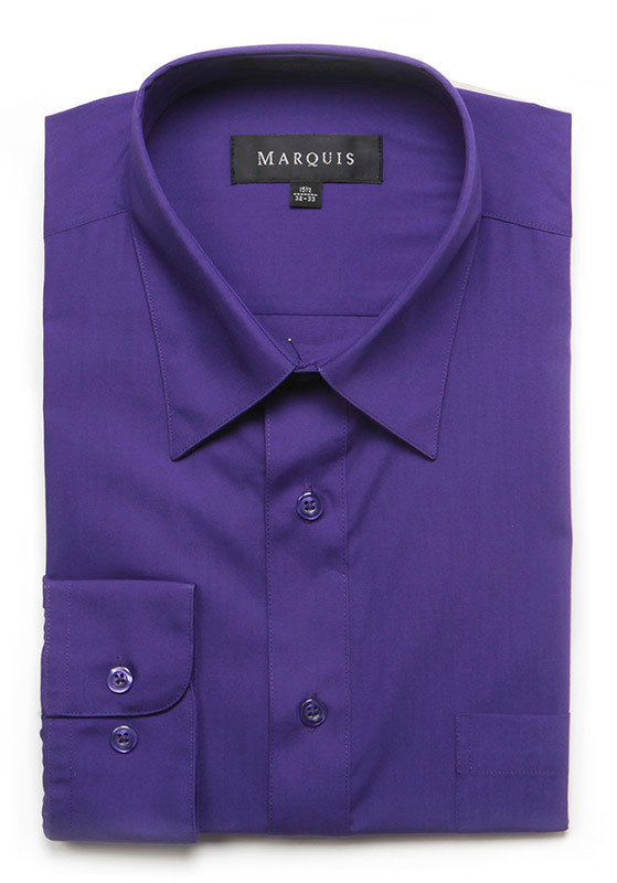 Marquis Dress Shirt MarQuis 009 Regular Fit Purple