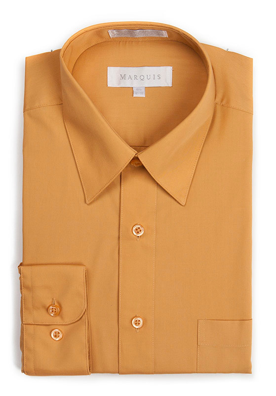 Marquis Dress Shirt MarQuis 009 Regular Fit Cognac