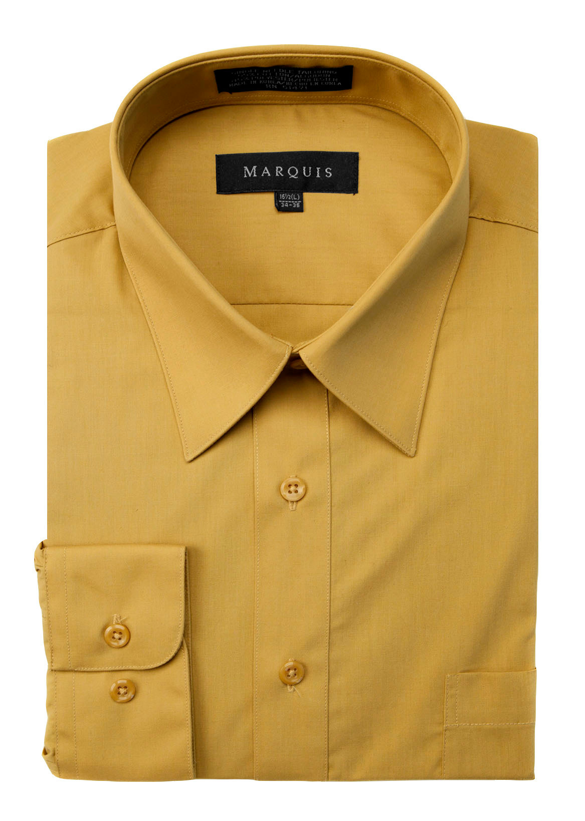 Marquis Dress Shirt MarQuis 009 Regular Fit Mustard