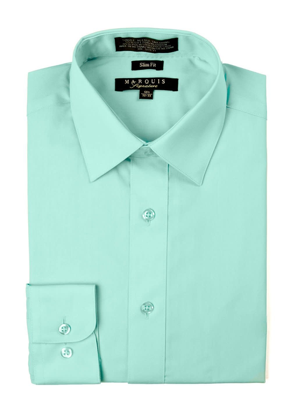 Marquis Dress Shirt MarQuis 009sl Slim Fit  Wintergreen