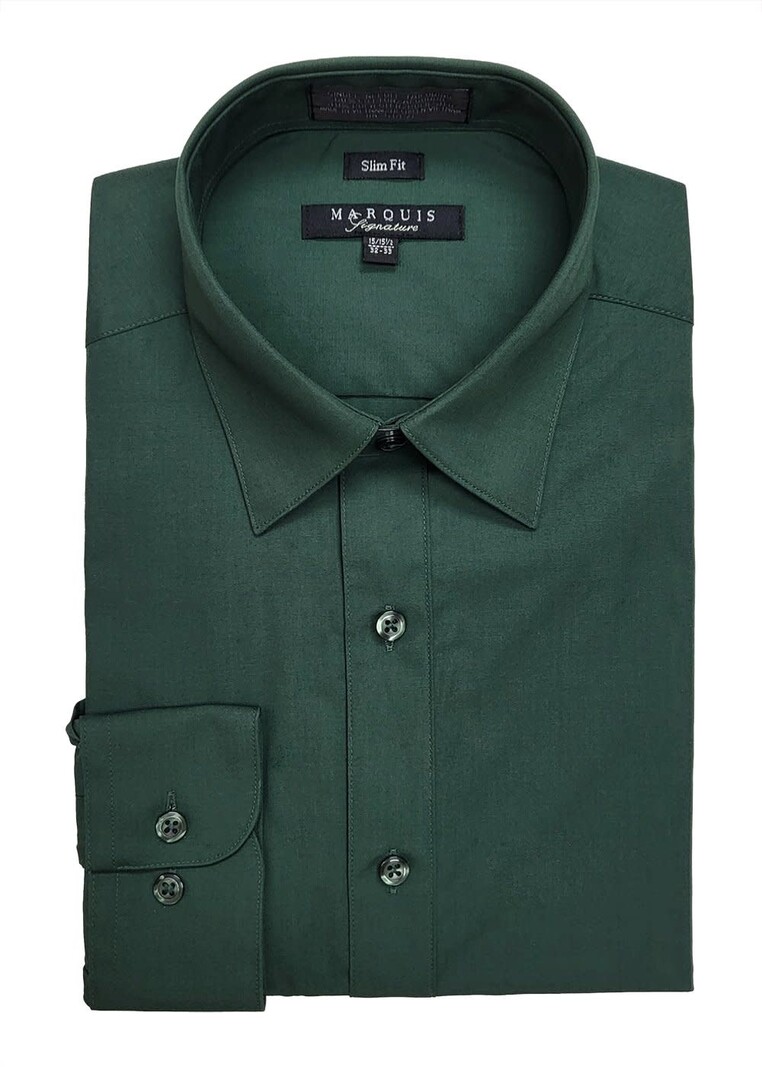 Marquis Dress Shirt MarQuis 009sl Slim Fit Forest
