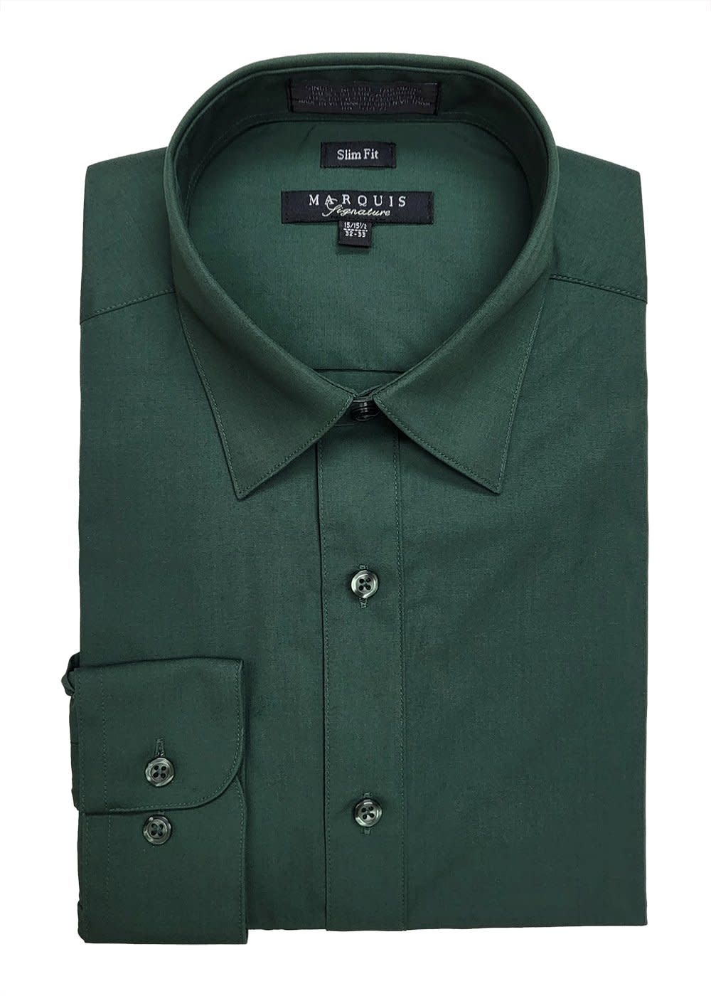 Marquis Dress Shirt MarQuis 009sl Slim Fit Forest