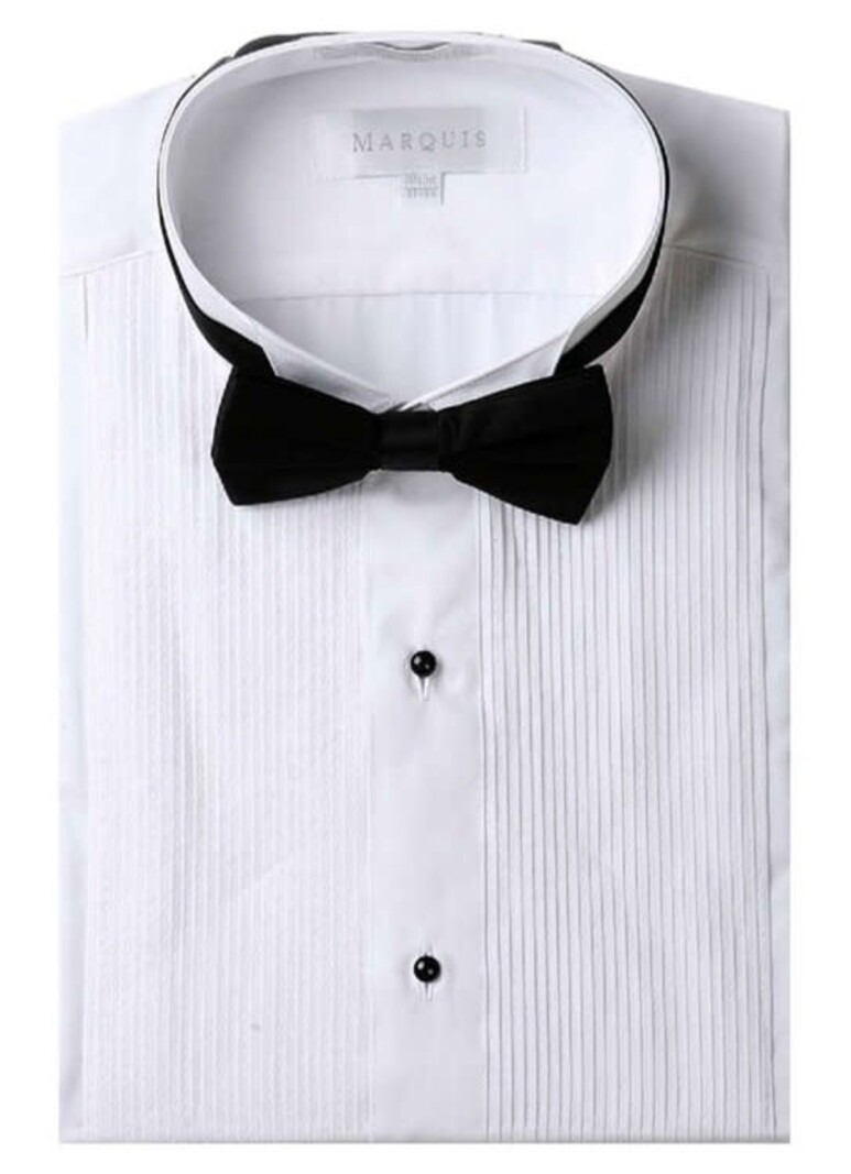 Marquis Tuxedo Dress Shirt 1007T Regular Fit Pleated White