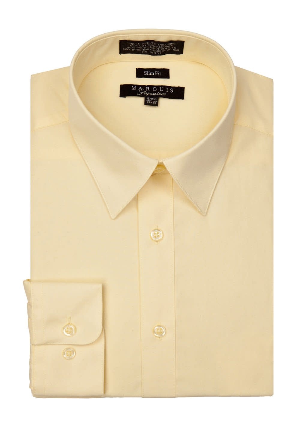 Marquis Dress Shirt MarQuis 009sl Slim Fit Banana