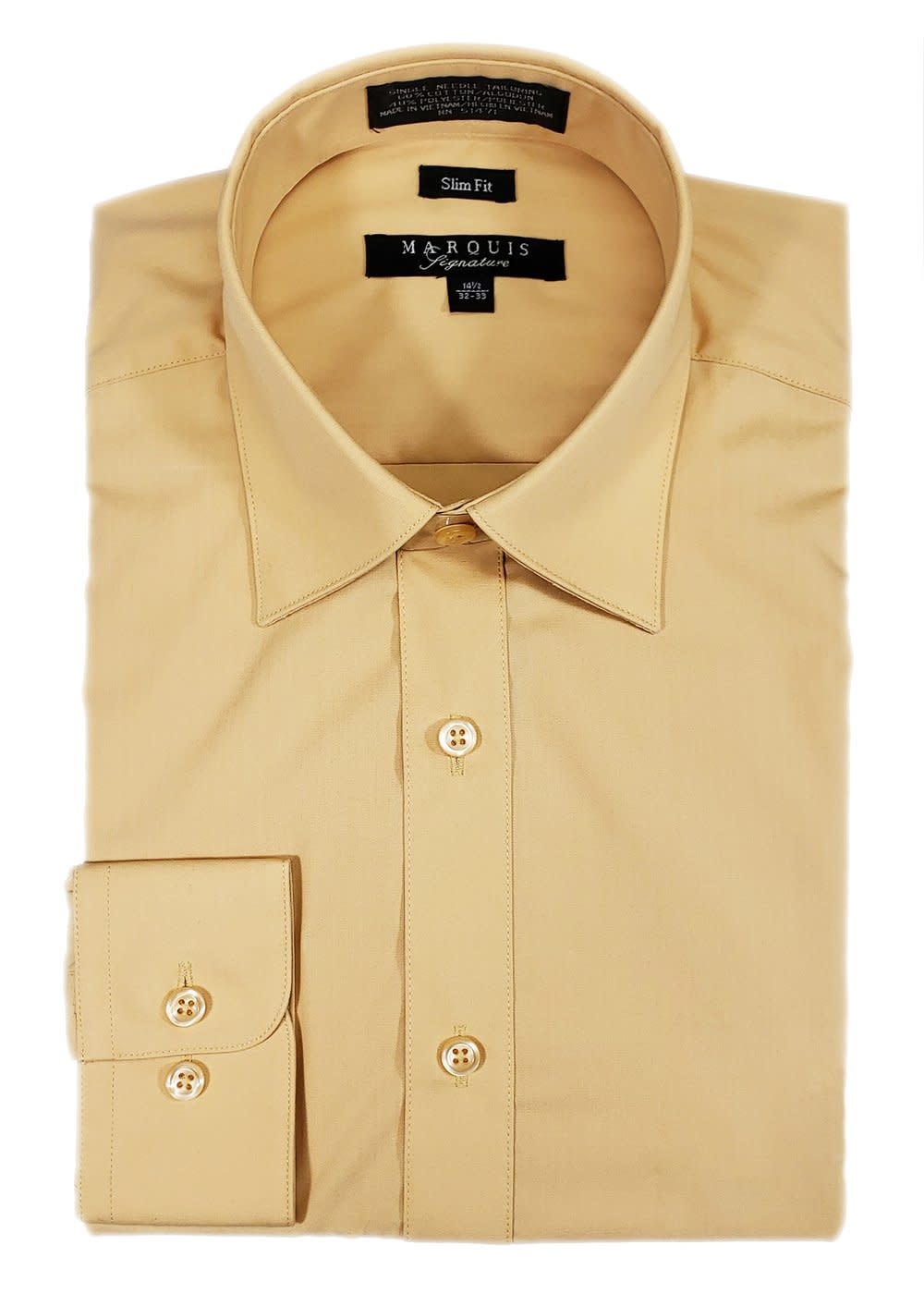 Marquis Dress Shirt MarQuis 009sl Slim Fit  Champagne Gold