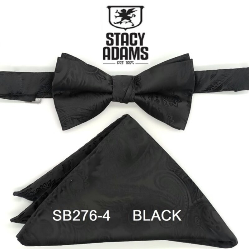Stacy Adams Bow Tie Paisley SB276- 04 Black