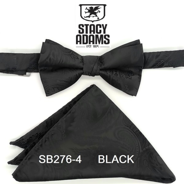 Stacy Adams Bow Tie Paisley SB276- 04 Black