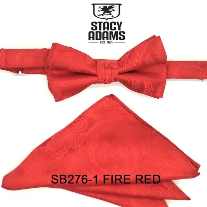 Stacy Adams Bow Tie Paisley SB276- 01 Red